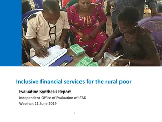 Evaluation Synthesis of Inclusive Financial Services for the Rural Poor