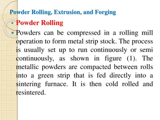 Powder Rolling, Extrusion, and Forging in Metal Processing