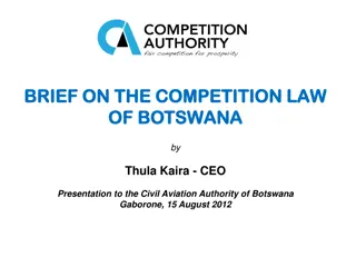 Overview of Competition Law in Botswana