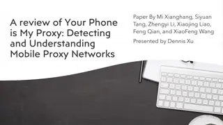 Mobile Proxy Ecosystem: Privacy and Security Implications