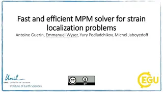 Fast and Efficient MPM Solver for Strain Localization Problems