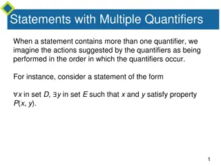 Statements with Multiple Quantifiers