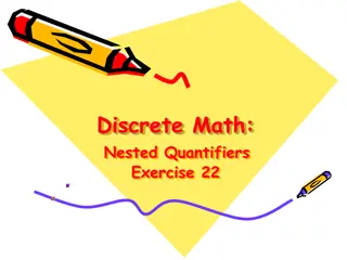 Quantifiers Exercise: Forming Statements and Negations