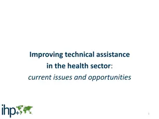 Enhancing Health Sector Technical Assistance: Addressing Current Challenges and Promoting Opportunities