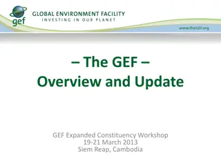 Overview of the Global Environment Facility (GEF)