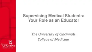 Role of Supervising Physicians in Medical Education: A Guide for Educators