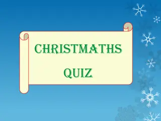 Christmaths Quiz - Fun Math Challenges for the Holidays