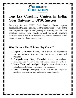 Top IAS Coaching Centers in India: Your Gateway to UPSC Success