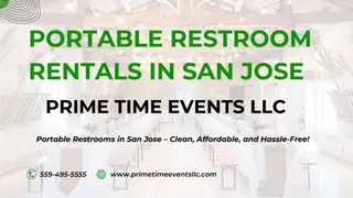 Portable Restroom Rentals in San Jose – Prime Time Events LLC