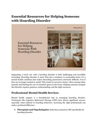 Essential Resources for Helping Someone with Hoarding Disorder