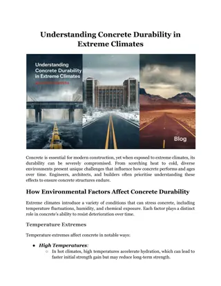 Understanding Concrete Durability in Extreme Climates