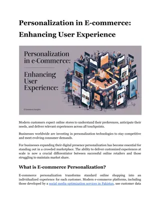 Personalization in E-commerce_ Enhancing User Experience