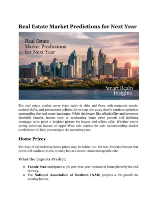 Real Estate Market Predictions for Next Year