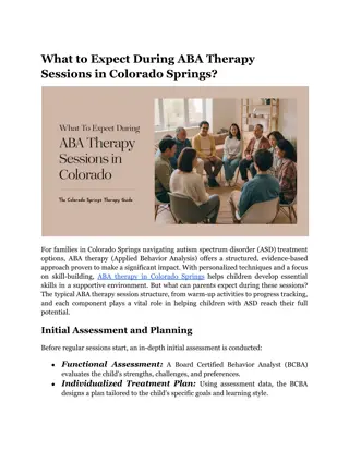 What to Expect During ABA Therapy Sessions in Colorado Springs