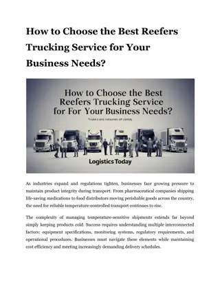 How to Choose the Best Reefers Trucking Service for Your Business Needs_