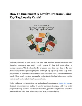 How To Implement A Loyalty Program Using Key Tag Loyalty Cards_