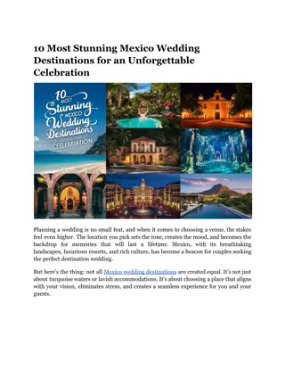 10 Most Stunning Mexico Wedding Destinations for an Unforgettable Celebration