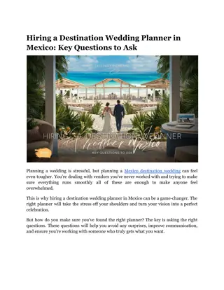 Hiring a Destination Wedding Planner in Mexico_ Key Questions to Ask