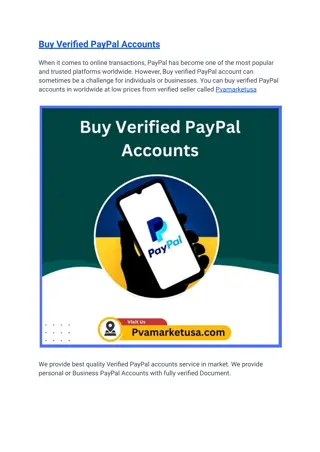 Best 10 Sites to Buy Verified paypal Accounts in This time