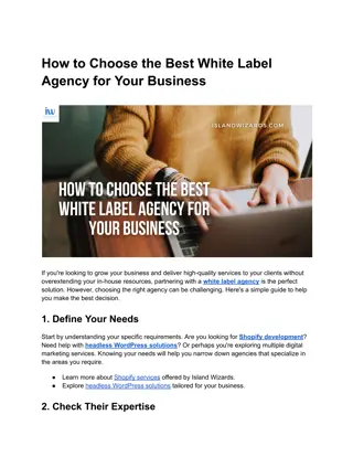 How to Choose the Best White Label Agency for Your Business