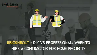 BricknBolt - DIY vs Professional When to Hire a Contractor for Home Projects