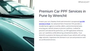 Premium Car PPF Services in Pune by Wrenchit