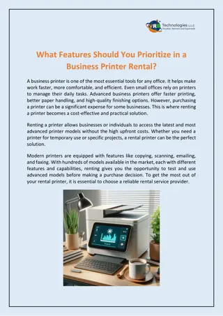 What Features Should You Prioritize in a Business Printer Rental?