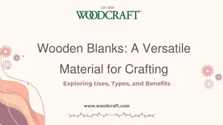 Wooden Blanks A Versatile Material for Crafting