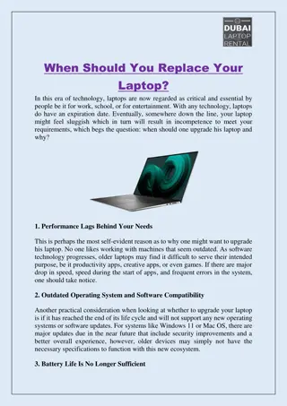 When Should You Replace Your Old Laptop?