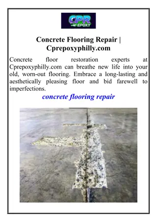 Concrete Flooring Repair  Cprepoxyphilly.com