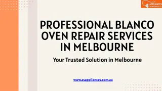 Professional Blanco Oven Repair Services in Melbourne