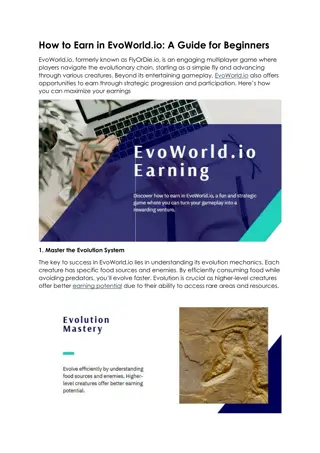 How to Earn in EvoWorl1