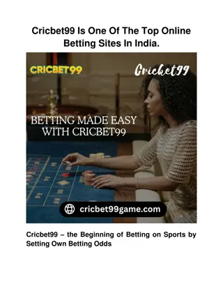 Cricbet99 Is One Of The Top Online Betting Sites In India