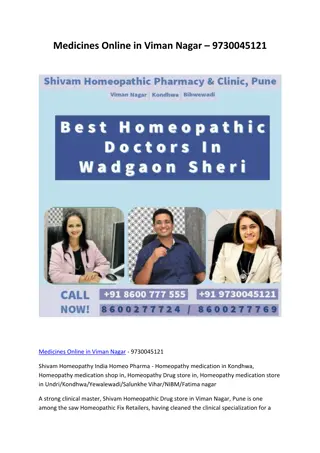 Medicines Online in Viman Nagar – 9730045121