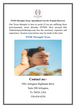 PTSD Therapist Texas Specialized Care for Trauma Recovery