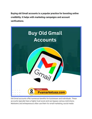 Buying old Gmail accounts market