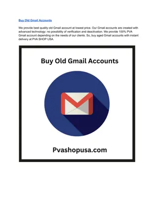 Buy Old Gmail Accounts