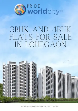 3BHK and 4bhk Flats for Sale in Lohegaon | Pride World City