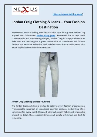 Jordan Craig Clothing & Jeans – Your Fashion Destination