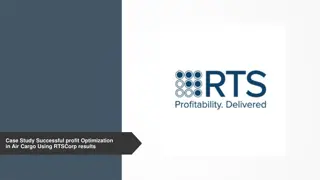 Case Study Successful profit Optimization in Air Cargo Using RTSCorp results