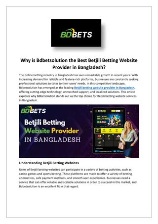 Betjili Betting Website Provider in Bangladesh