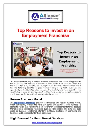 Top Reasons to Invest in an Employment Franchise