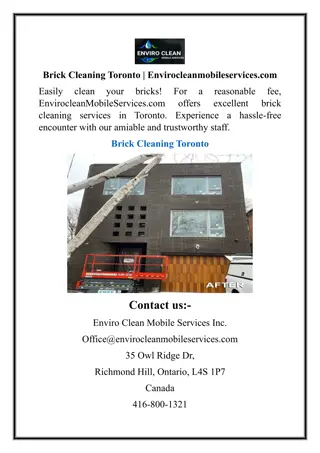 Brick Cleaning Toronto  Envirocleanmobileservices