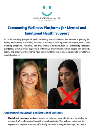 Find the Role of a Community Wellness Platform- Smiling Faces Worldwide