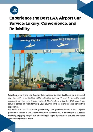 LAX Airport Car Service: Best Black Cars in LA & Orange County