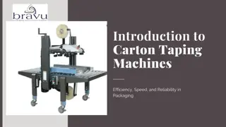 Efficient Carton Taping & Case Sealing Machine for Packaging