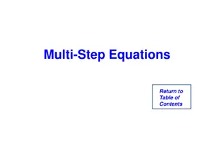 Solving Multi-Step Equations: Simplify, Solve, and Check