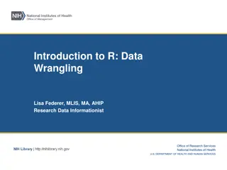 Introduction to R: Data Wrangling Course Overview