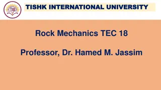 Rock Mechanics and Strength Assessment in Tishk International University