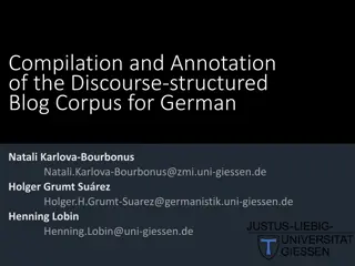 German Discourse Blog Corpus Compilation & Annotation